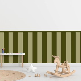 PIPPER. Textilná samolepiaca tapeta - Obdĺžnik - Khaki farba Farba: Kombinácia, Veľkosť: 100 cm