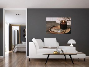 Obraz - Horiaca sviečka (90x60 cm)