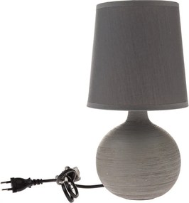 Keramická stolná lampa Grafit, 29 cm, sivá