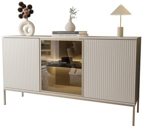 Komoda ADRIENNE s LED osvetlením kašmír 154cm