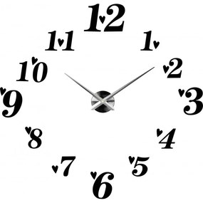 Veľké nalepovacie hodiny na stenu srdiečka I SENTOP 12S004+ srdiečka