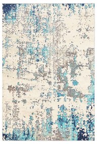 Súprava 2 kusov kúpeľňových predložiek AbstracktBlues béžová/modrá