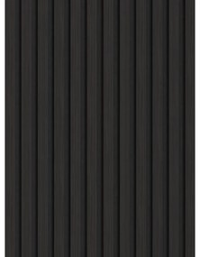Mexen Lam-F, akustické stenové lamely 275 × 30 cm, plstený podklad 8 mm, technická dyha, eben čierny, S105-275307-3015-023