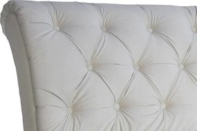 Posteľ boxspring Agnes 180x200 cm, krémová látka