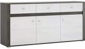 Komoda Sevilla TYP 40 3D3S nórske borovice/ biela