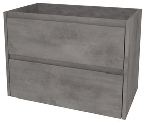 Mereo, Mereo Opto, kúpeľňová skrinka 101 cm, Multidecor, Betón tmavosivý, MER-CN992SBET2