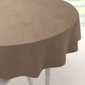 Biante Veľký zamatový okrúhly obrus Velvet Premium SVP-034 Kávovo hnedý Ø 260 cm
