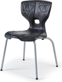 Školská stolička ALDA I, výška 460 mm, antracit