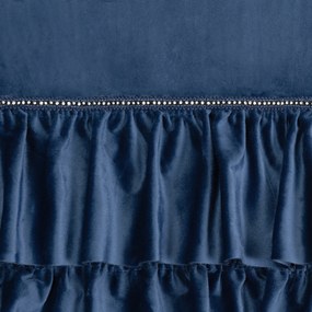 ZATEMŇOVACÍ ZÁVES NA KRÚŽKOCH CARLI 140X250 CM TMAVOMODRÁ