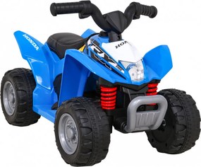 Ramiz Štvorkolka Honda 250X TRX na batérie modrá + klaksón + LED + ekokoža
