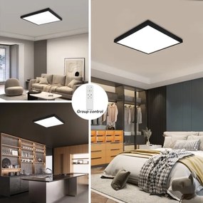 Brilagi-LED Stmievateľné kúpeľňové svietidlo FRAME SMART LED/50W/230V IP44 čierne+DO