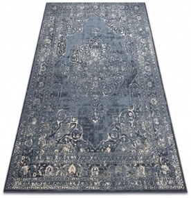 Vlnený kusový koberec Rozet modrý 160x230cm