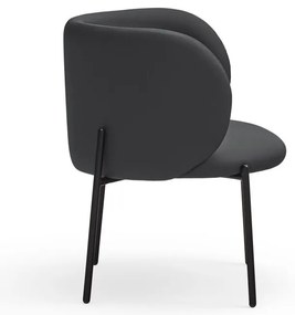 Čierne kreslo z imitácie kože Mogi - Teulat