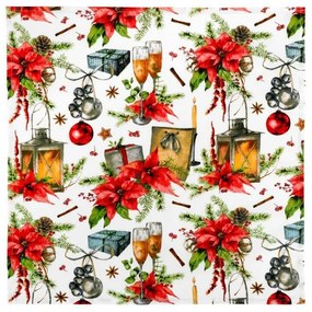 Bellatex Obrus ​​Vianoce hviezda, 50 x 50 cm, 50 x 50 cm