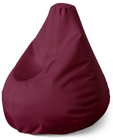 Sablio Sedací vak Pear Bordó - 70 x 95 x 15 cm
