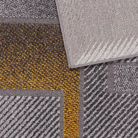 Koberec v okrovožltej a sivej farbe 80x160 cm Meteo – FD