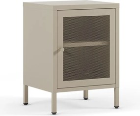 Krémovobiely nočný stolík Fayna – Marckeric