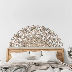 drevo zivota Drevená mandala KVÄŤ k posteli Farebný vzor: Dub Sonoma, Rozmery (cm): 90x38