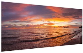 Obraz - Západ slnka (120x50 cm)