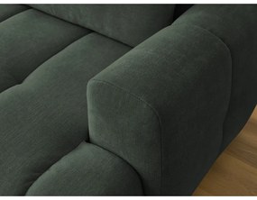 Zelená rozkladacia/s úložným priestorom rohová pohovka (ľavý roh/s leňoškou) Fuji – Bobochic Paris