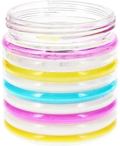 Repelentná sviečka Citronella Stripes, 780 g, 11 v 12 cm, ružová