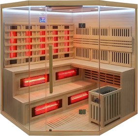 BPS-koupelny Kombinovaná sauna 2v1 HYD-7525 - Infrasauna + fínska sauna 200x200, 5-6 osôb