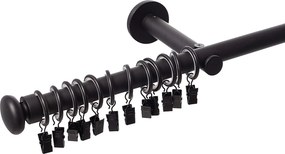 Jednoduchá garniža Modern black matt 160cm