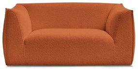 Oranžová pohovka z textílie buklé 170 cm Giorgia – Bobochic Paris