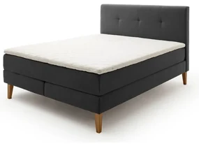 Antracitová boxspring posteľ 180x200 cm Stockholm – Meise Möbel