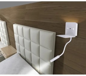 Azzardo AZ4417 - LED Flexib. lampička s poličkou VERA 1xLED/5W/230V + 1xLED/6W