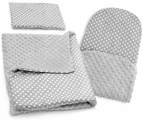 Detské hniezdo 5v1 GREY/WHITE DOTS