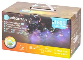 Aigostar - LED Solárna vianočná reťaz 20xLED/8 funkcií 11,5m IP65 multicolor