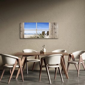 Obraz - Výhľad oknom (120x50 cm)