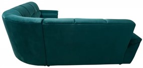 Rohová sedacia súprava MAX, ruže + hnedá (3995/105 + 2050/11)