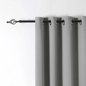 Svetlosivý záves OXFORD 140x250 cm Zavesenie: Kovové krúžky