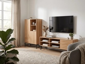 Vysoká komoda VALMOR 120x75 cm, dekor dub