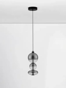 LED stmievateľné čierne-šedé moderné svietidlo Bally