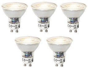 Sada 5 stmievateľných LED žiaroviek GU10 7W 600 lm 3000K