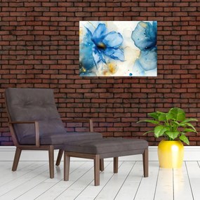 Obraz - Kvetinová, atramentová maľba (70x50 cm)