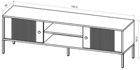 TV stolík Iseo I 154,5 cm zelený