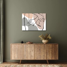 Obraz - Woman body line art N⁰2 (70x50 cm)