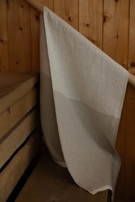 Podložka do sauny Kaisla 50x180, ľan-biela