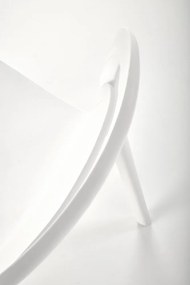 Halmar Stohovateľná záhradná stolička K490 - bílá