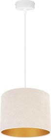 Závesné svietidlo Mediolan, 1x textilné tienidlo (výber z 10 farieb), (výber z 3 farieb konštrukcie), g