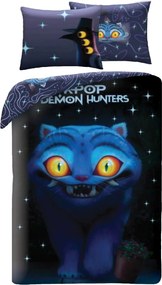 Obliečky z mikrovlákna KPop Demon Hunters – motív Derpy Tiger - 70x90 cm + 140x200 cm