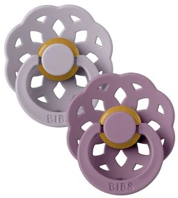 BIBS Okrúhle Boheme cumlíky 2ks Fossil Grey/Mauve 2