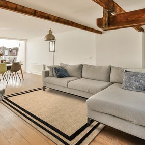 Dywany Łuszczów, Kusový koberec Spark 0687 beige/black, 160x220, béžová, chodba / predsieň