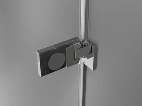 Mexen Lunar-F Duo, skladací sprchový kút 75 x 75 cm, 8mm číre sklo, chrómový profil, 836-075L-075P-01-00