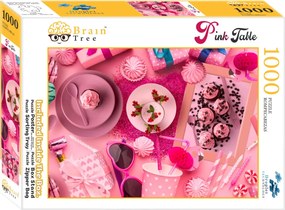 Brain Tree Puzzle Ružovo prestreté 1000 dielikov