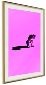 Artgeist Plagát - Little Monkey [Poster] Veľkosť: 20x30, Verzia: Zlatý rám